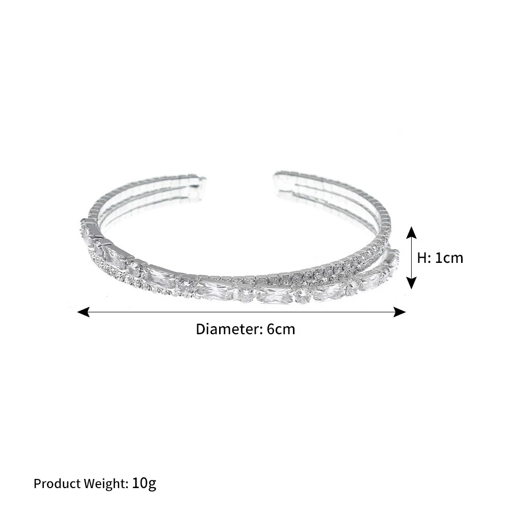 Jewelry Bracelet Rhinestone Cross Trendy Fine Allmatch Elastic - Image 9