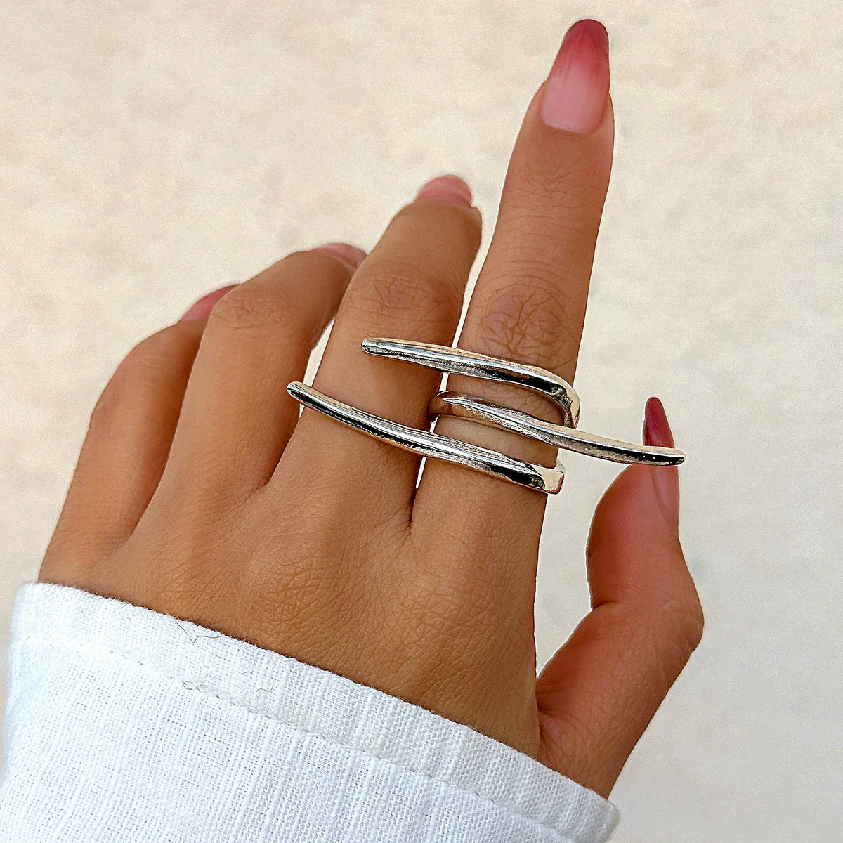 Jewelry Butterfly Knuckle Ring Alloy Bow Electroplated - Image 15