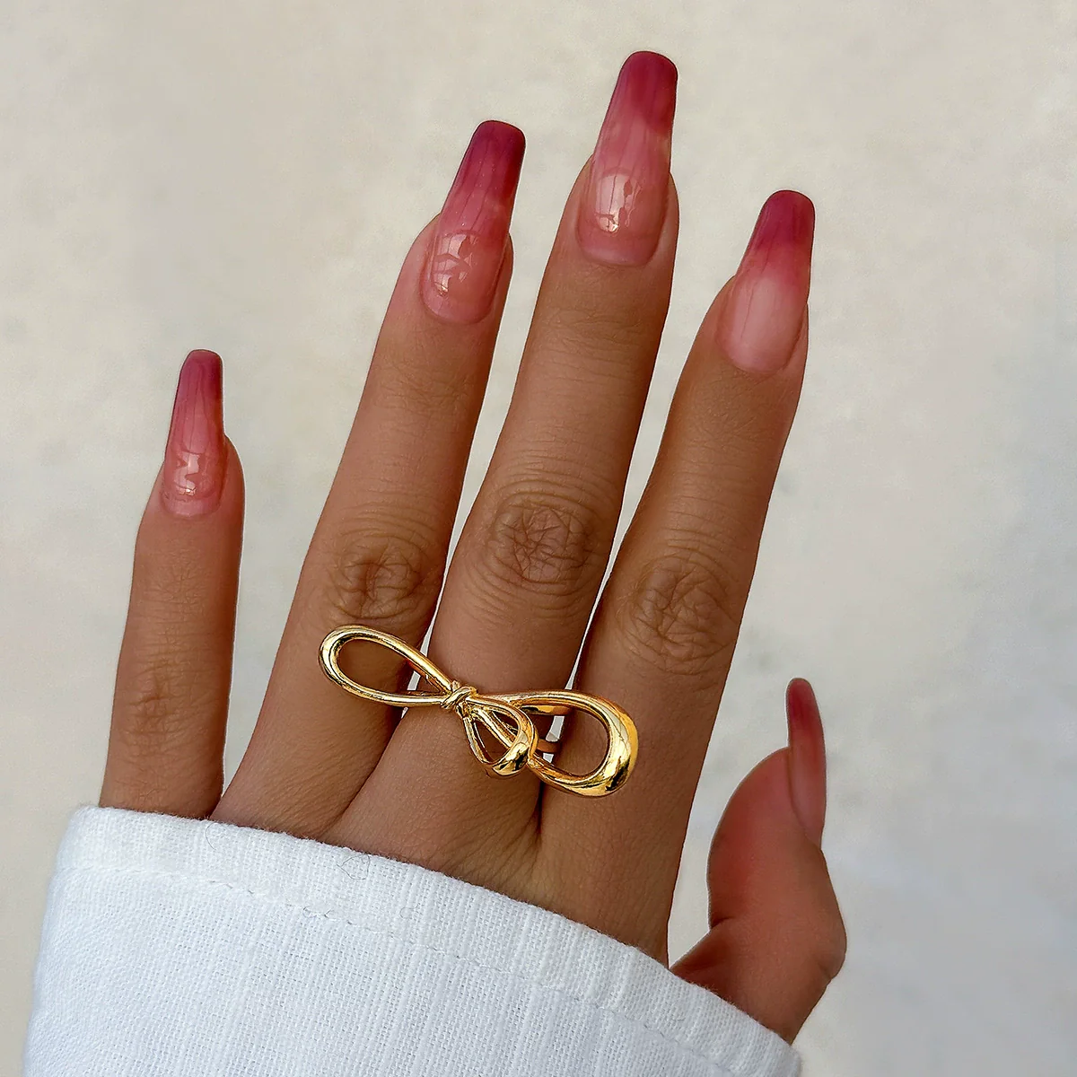 Jewelry Butterfly Knuckle Ring Alloy Bow Electroplated - Image 6