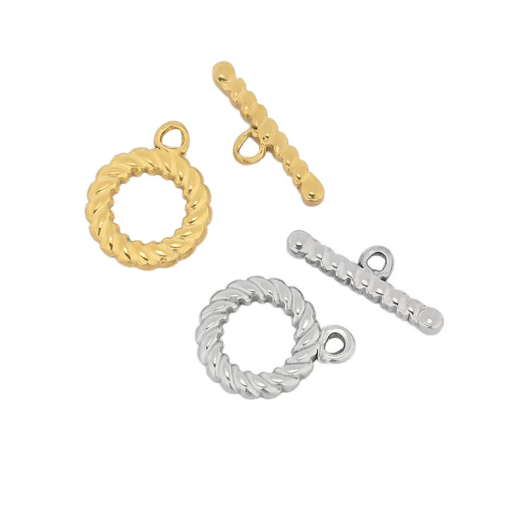 Jewelry Connection Buckle Accessories Stainless Steel Ot Buckle With Electroplating Treatment And To Letter Shape For Diy Bracelet - Image 2