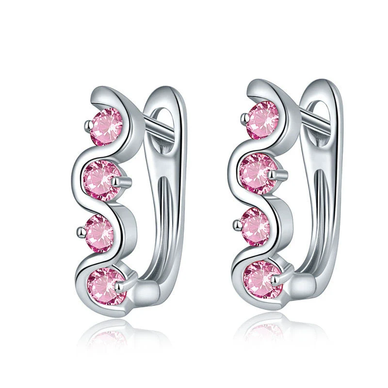 Jewelry Copper Electroplated Flower Pattern Women's Earrings - Image 10