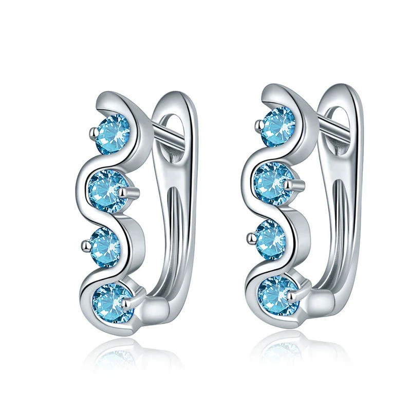 Jewelry Copper Electroplated Flower Pattern Women's Earrings - Image 11