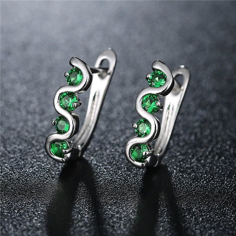 Jewelry Copper Electroplated Flower Pattern Women's Earrings - Image 2