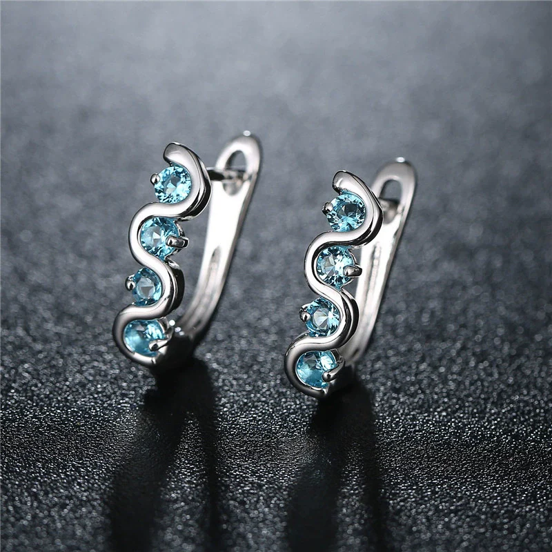Jewelry Copper Electroplated Flower Pattern Women's Earrings - Image 4