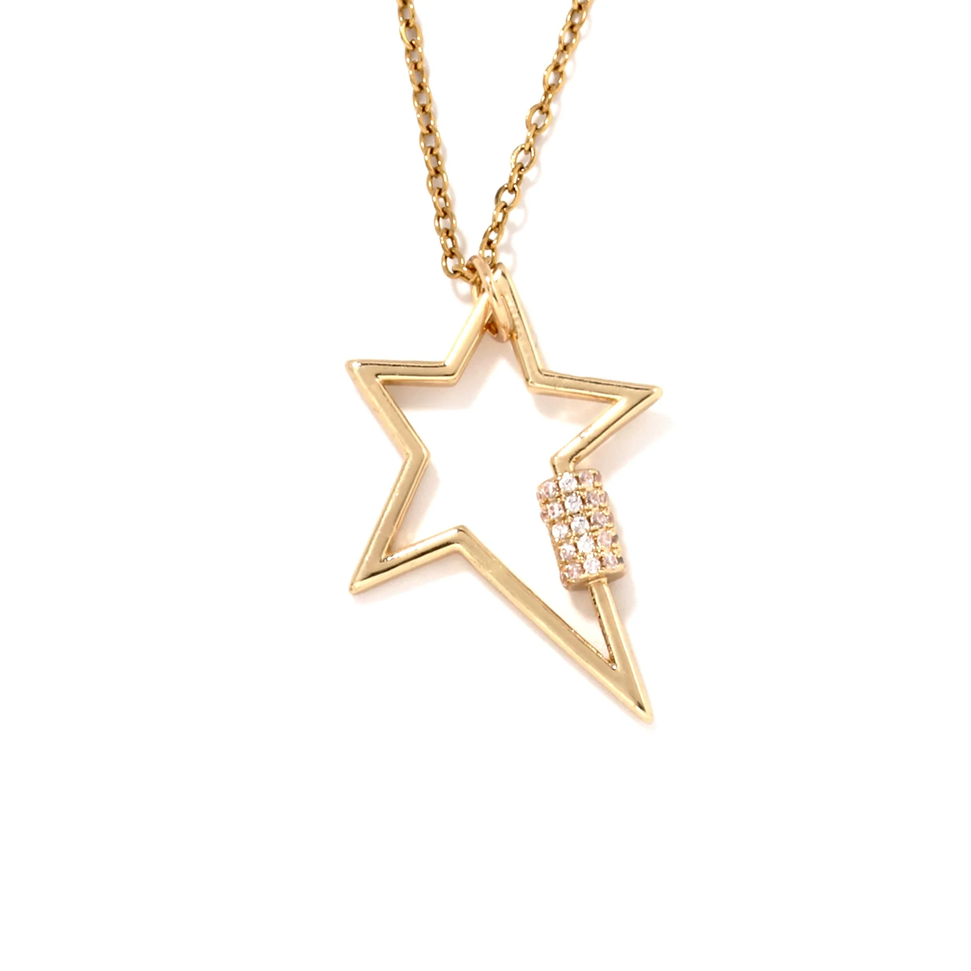 Jewelry Copper Geometric Pendant Necklace Electroplating Luxury Niche Design - Image 5