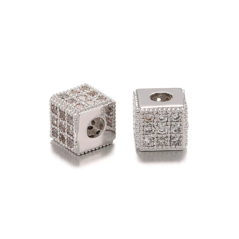 Jewelry Copper Square Microinlaid Zircon Electroplated Bracelet Accessories - Image 7