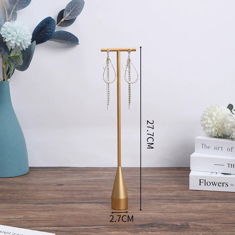 Jewelry Display Plate Geometric Wood Velvet Splicing Highend Storage Props - Image 5