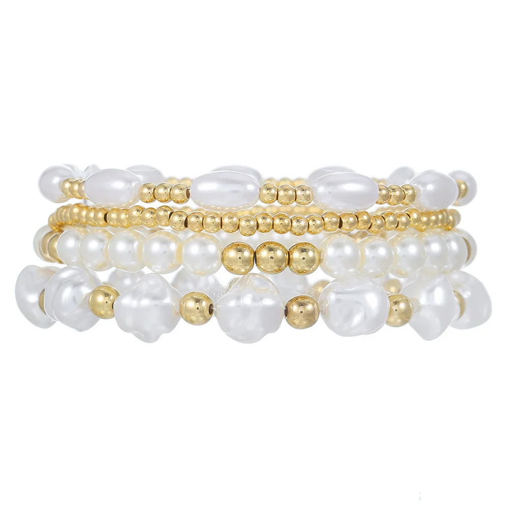 Jewelry Geometric Pearl Ccb Shell Handmade Bracelet - Image 11