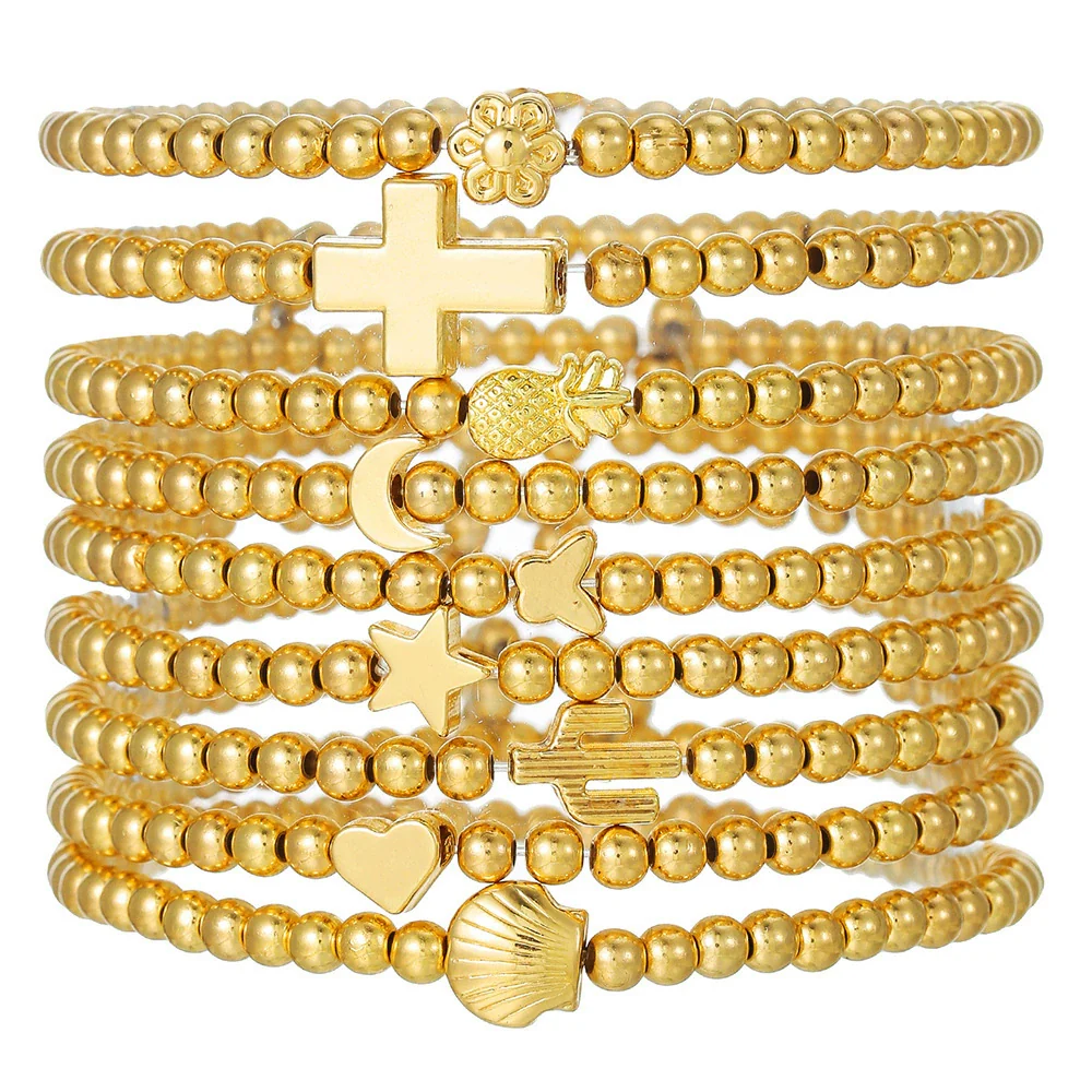 Jewelry Geometric Pearl Ccb Shell Handmade Bracelet - Image 13