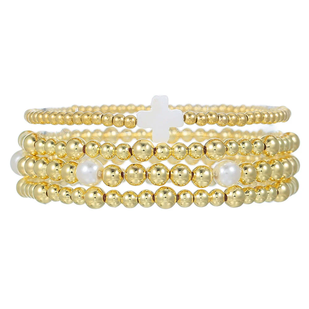Jewelry Geometric Pearl Ccb Shell Handmade Bracelet - Image 6