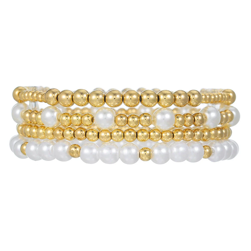 Jewelry Geometric Pearl Ccb Shell Handmade Bracelet - Image 8