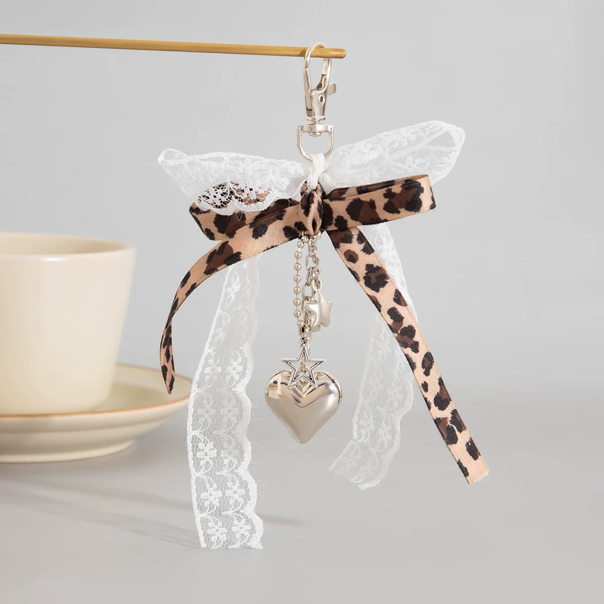 Jewelry Girl's Bow Ribbon Bag Accessories Alloy Love Pendant Pin Handmade With Beads And Love Water Drops Bells Pattern - Image 6