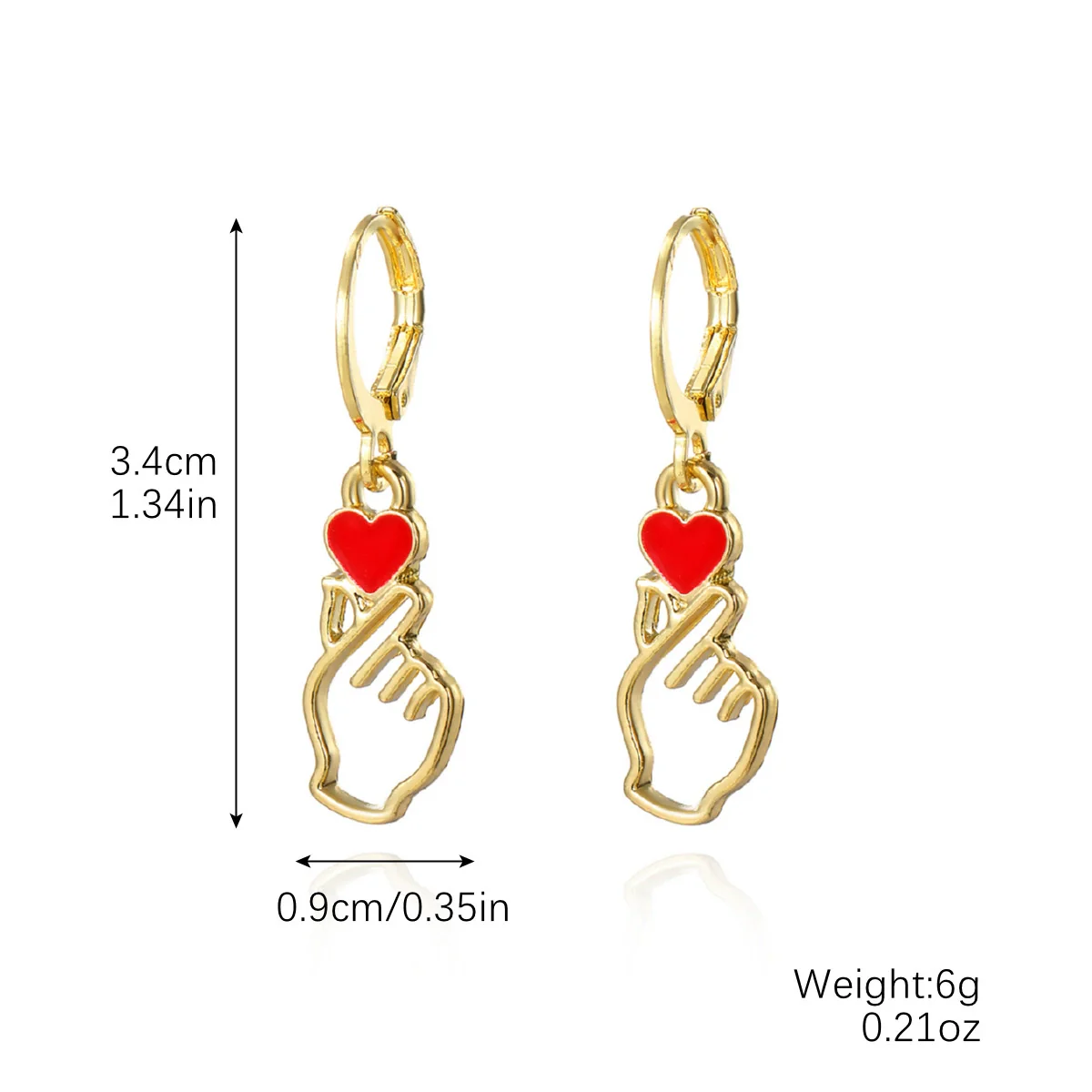 Jewelry Imitation Pearl Heart Pattern Electroplating Valentine's Day Earrings And Necklace - Image 10