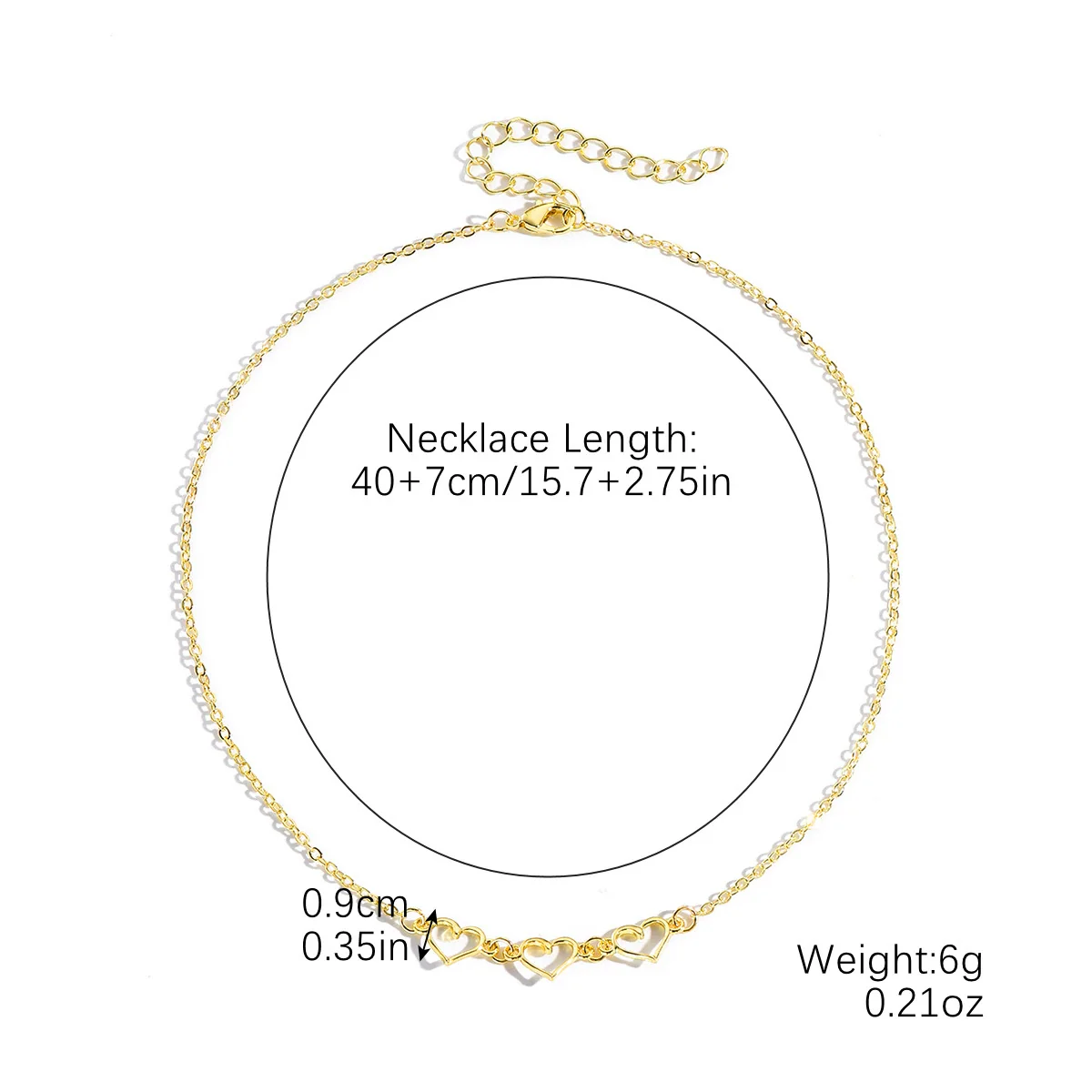 Jewelry Imitation Pearl Heart Pattern Electroplating Valentine's Day Earrings And Necklace - Image 44