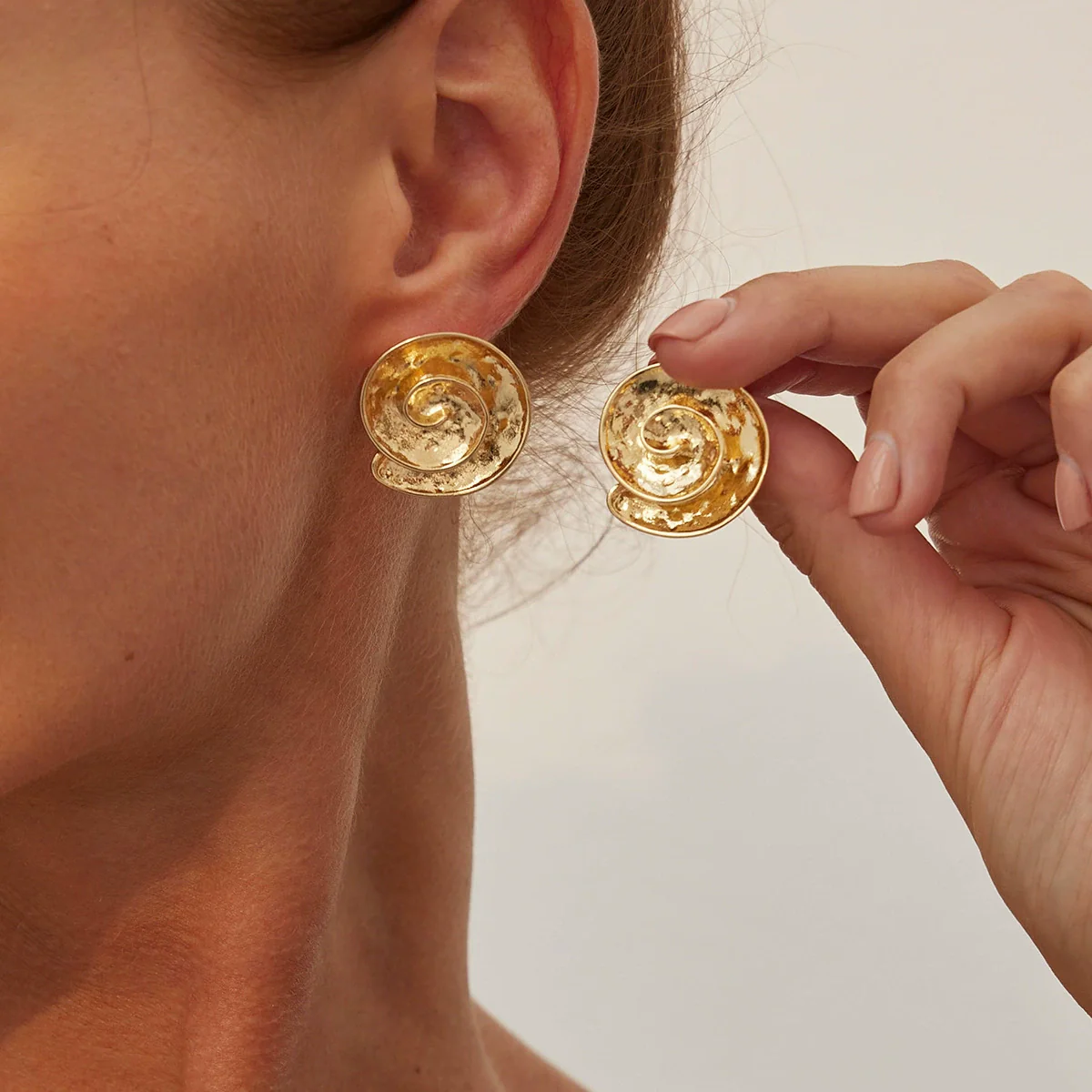 Jewelry Iron Exaggerated Geometric Stars Earrings Electroplating - Image 2