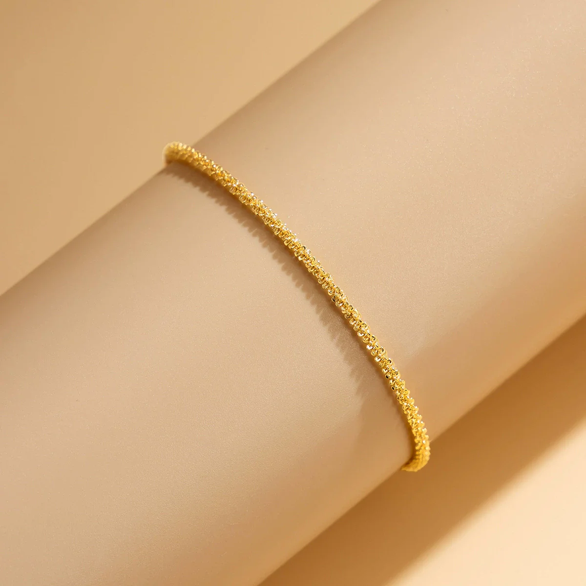 Jewelry Metal Anklet Copper Wave Style - Image 4
