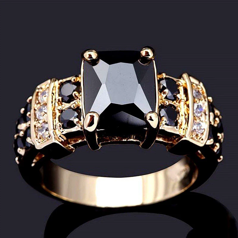 Jewelry Metal Electroplated Geometric Square Zircons Inlaid Fashionable Trendy Exquisite - Image 3