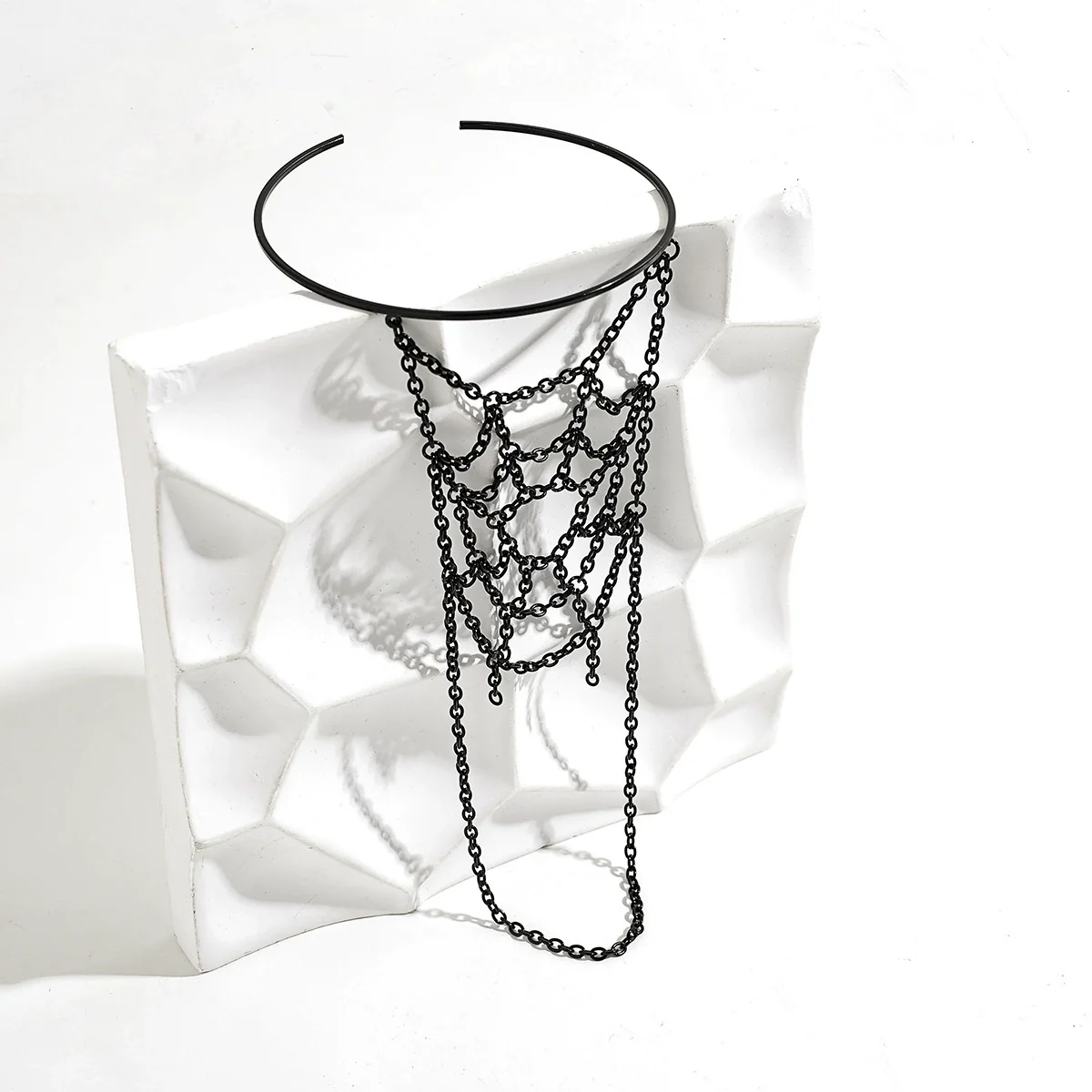 Jewelry Metal Hollow Chain Tassel Arm Chain Spider Web Opening Bracelet For Women - Image 4
