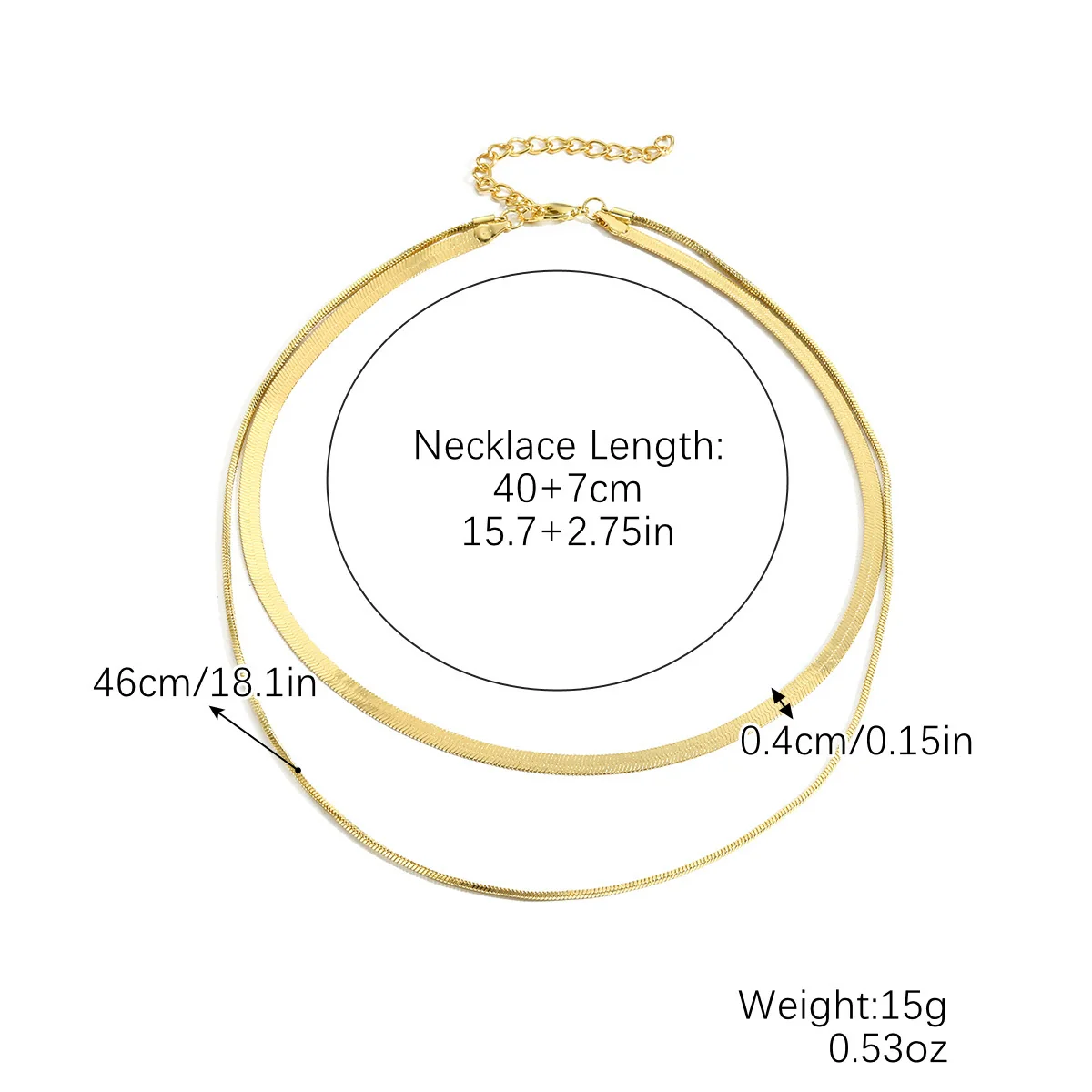 Jewelry Metal Snake Bone Chain With Wave And Geometric Pattern Electroplated For Women - Image 6