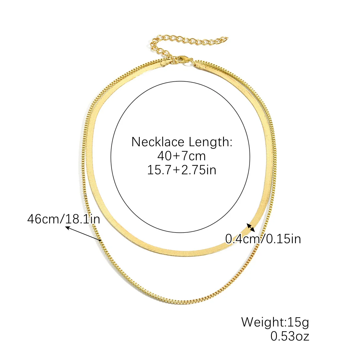 Jewelry Metal Snake Bone Chain With Wave And Geometric Pattern Electroplated For Women - Image 7