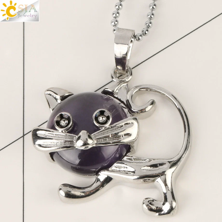 Jewelry Natural Crystal Alloy Pendant Necklace With Animal Pattern For Ladies Minimalist Style - Image 11