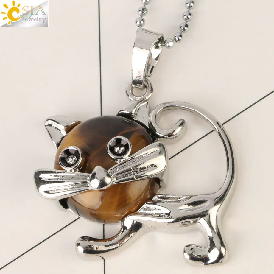 Jewelry Natural Crystal Alloy Pendant Necklace With Animal Pattern For Ladies Minimalist Style - Image 8