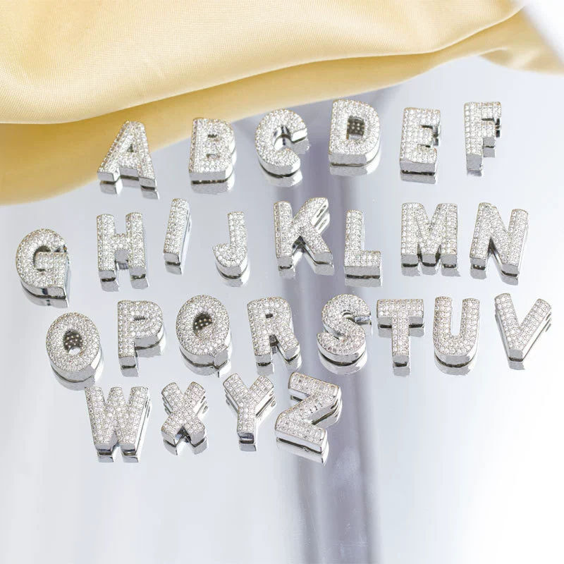 Jewelry Necklace Copper Gemstone Letter Electroplated - Image 2