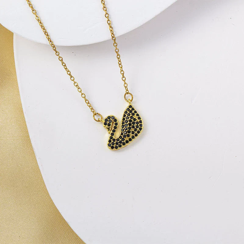 Jewelry Necklace Copper Titanium Steel Animal Zodiac Gemstone Pendant Electroplated For Women - Image 10