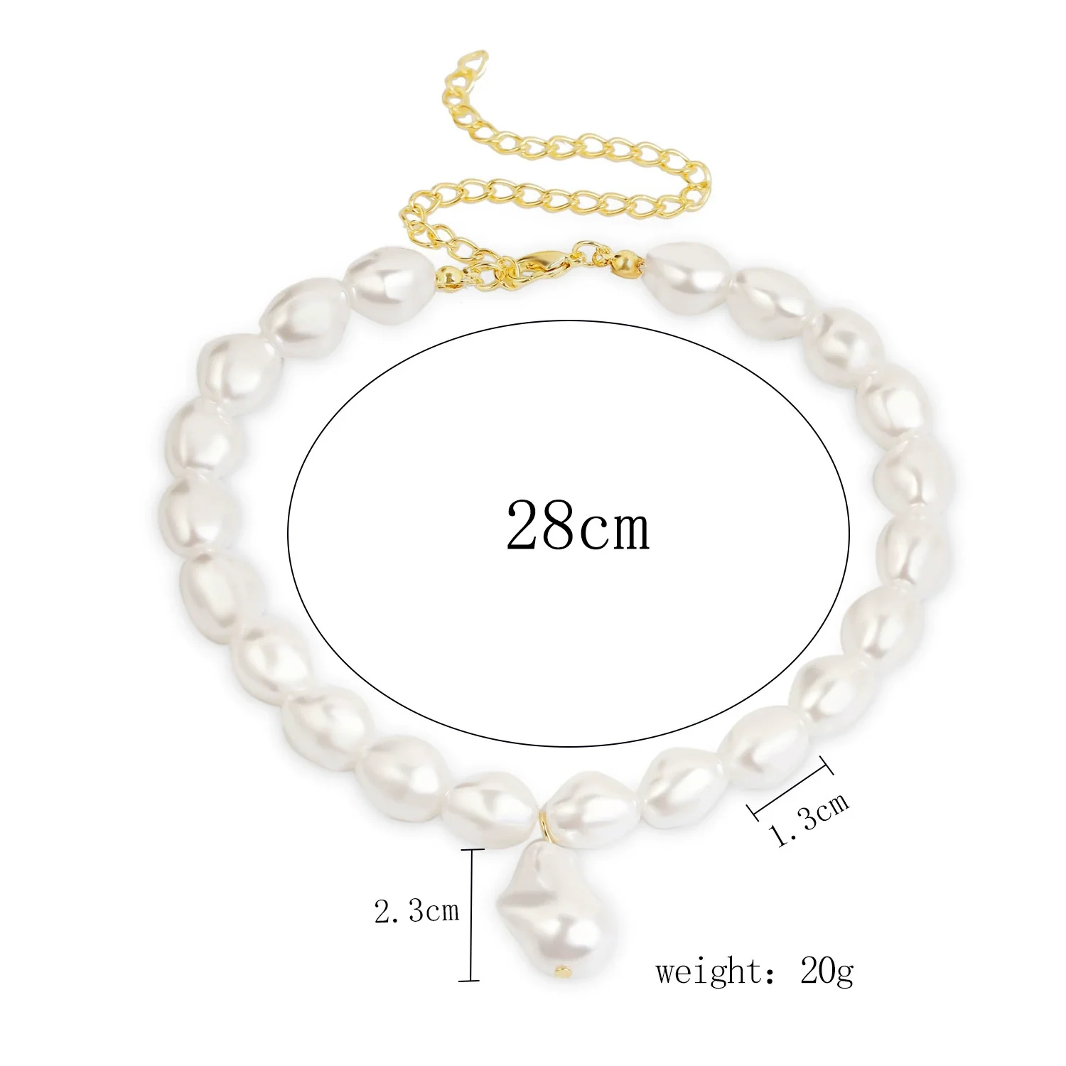 Jewelry Pearl Box Chain Necklace For Women Fashion Natural Pearl Style - Image 5