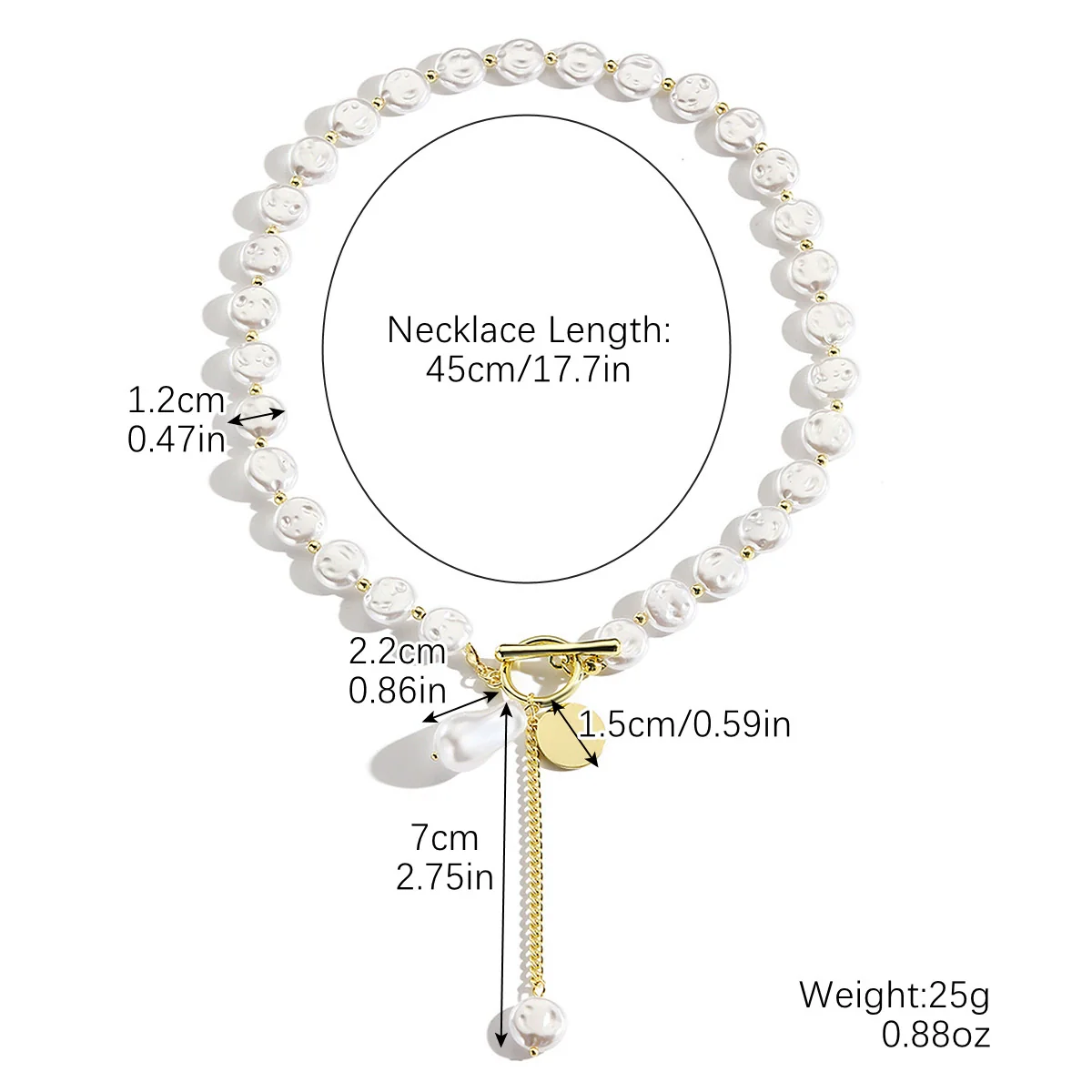 Jewelry Pearl Long Yshaped Necklace Geometric Twisted Chain - Image 5
