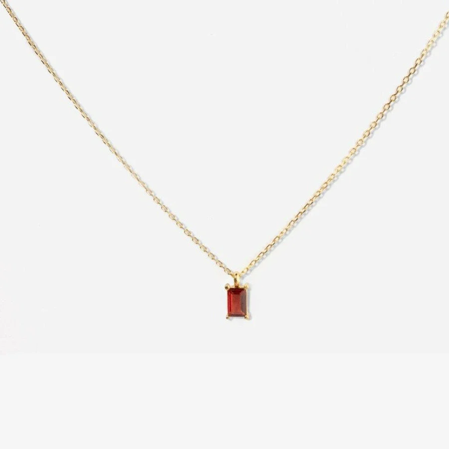 Jewelry Pendant Necklace Women Copper Zircon Geometric Plated 18K Real Gold Color Retaining - Image 6