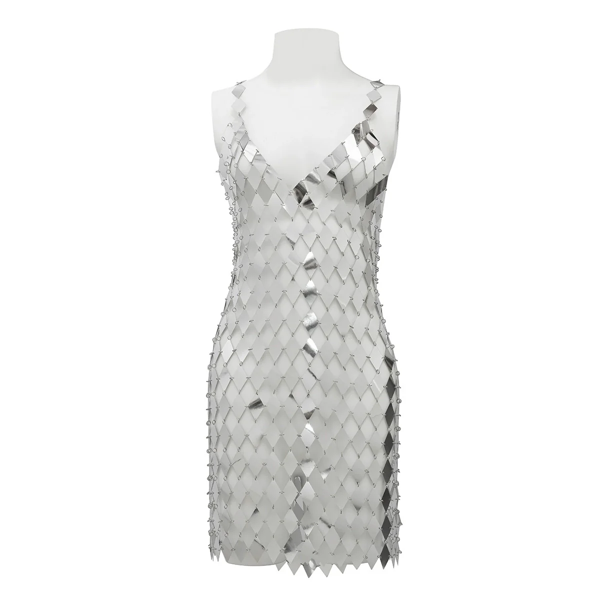 Jewelry Plastic Geometric Sequins Body Chain Electroplating Handmade For Women - Image 3