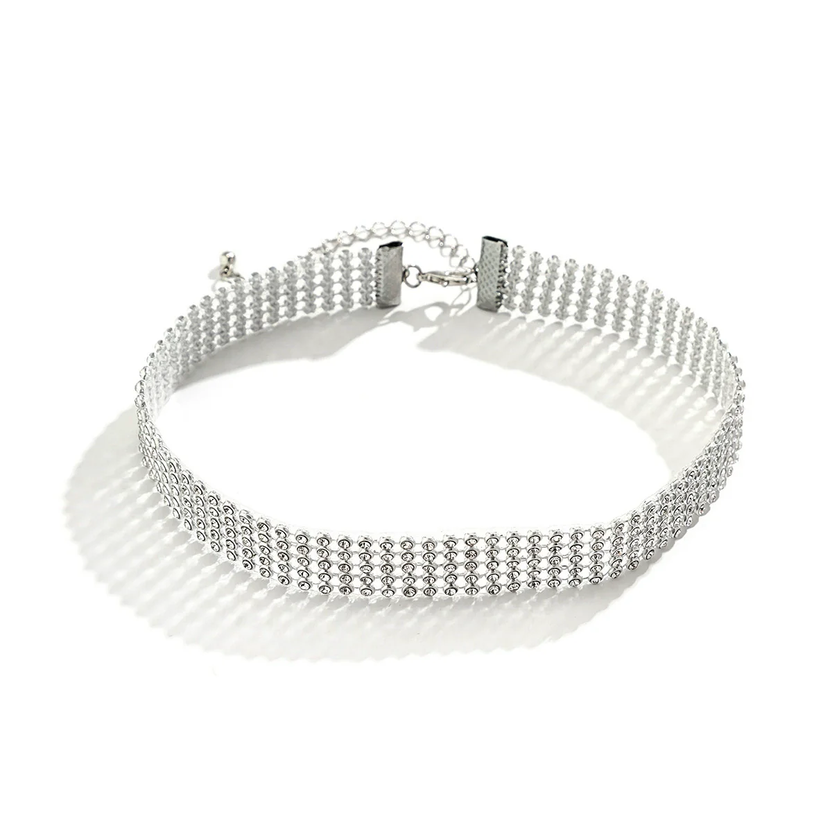 Jewelry Plastic Resin Geometric Diamond Neck Collar Choker For Women - Image 5