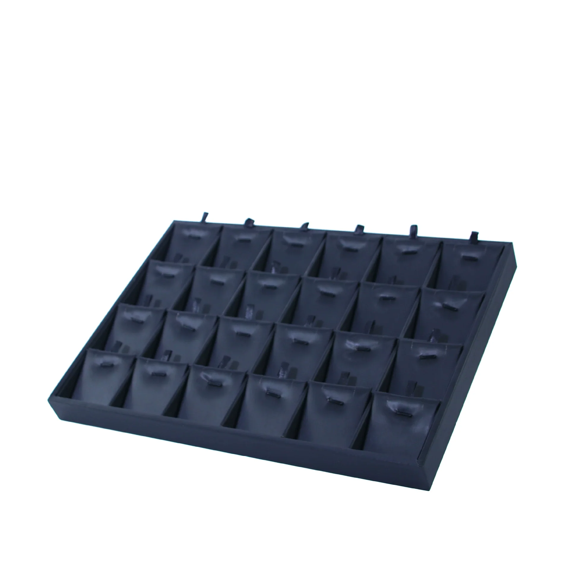 Jewelry Plate Pu Leather Black Brushed Geometric Splicing Style For Jewelry Store Props And Storage - Image 8