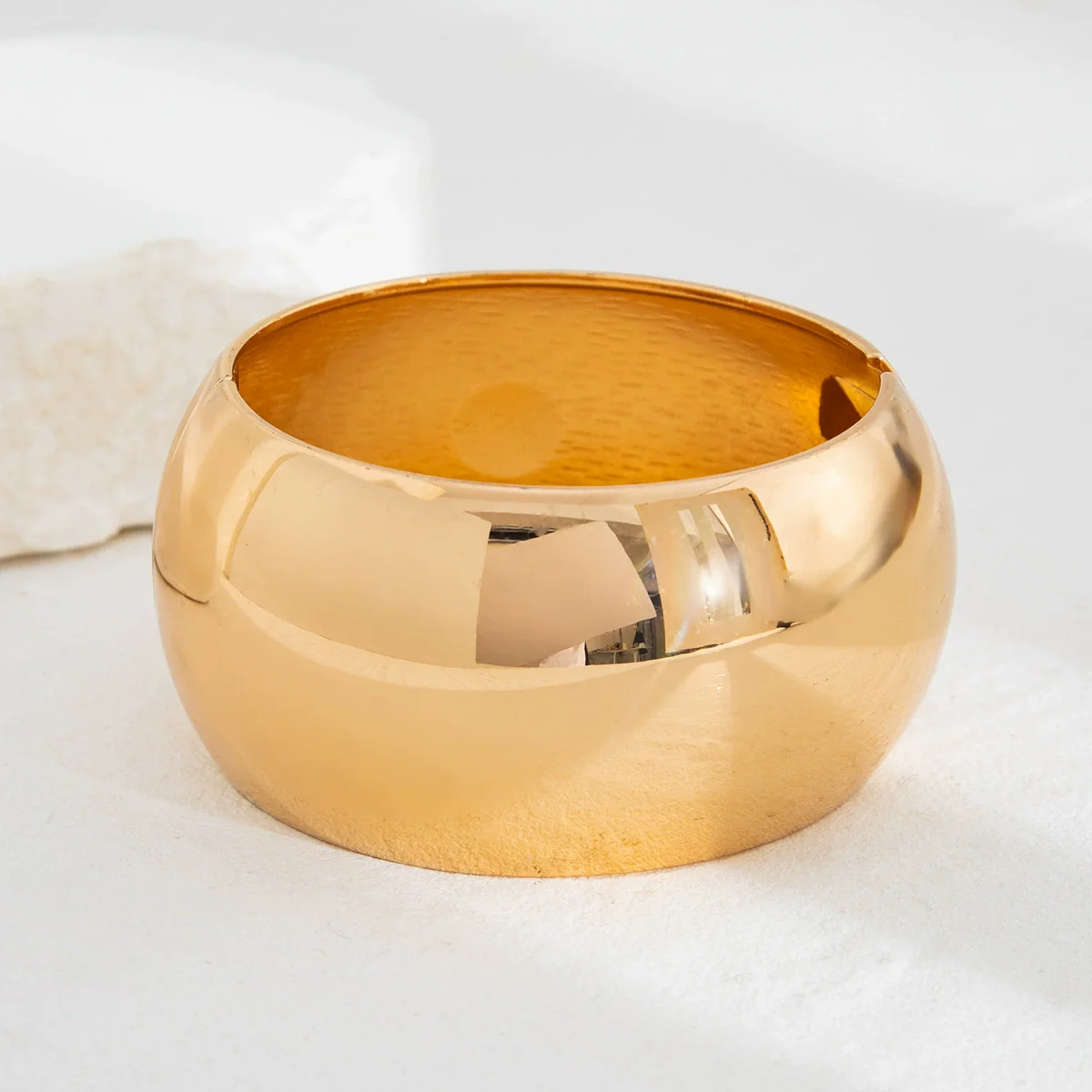 Jewelry Punk Style Irregular Wide Alloy Bracelet Suit With Electroplating - Image 4