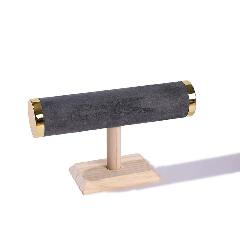 Jewelry Rack Bracelet Watch Display Storage Rack Solid Wood Splicing Single Layer Highend - Image 7
