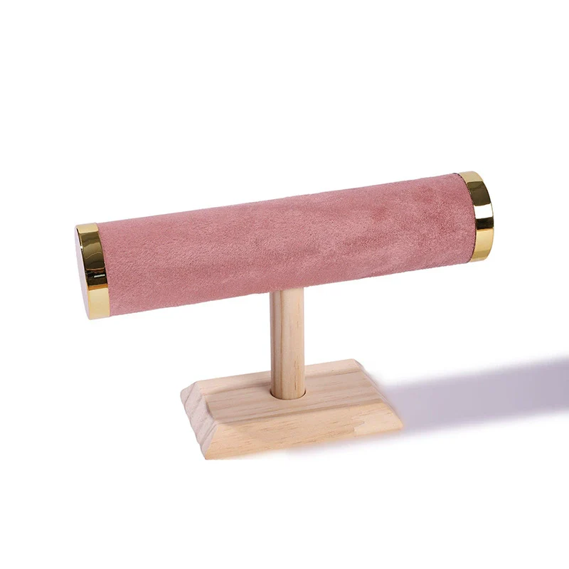 Jewelry Rack Bracelet Watch Display Storage Rack Solid Wood Splicing Single Layer Highend - Image 8