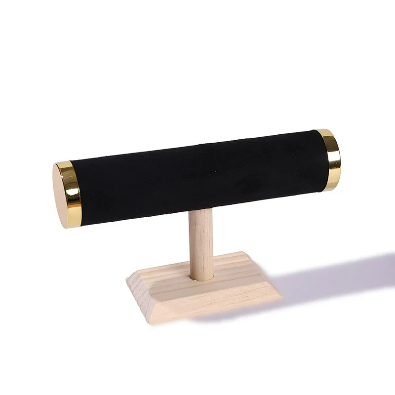 Jewelry Rack Bracelet Watch Display Storage Rack Solid Wood Splicing Single Layer Highend - Image 9