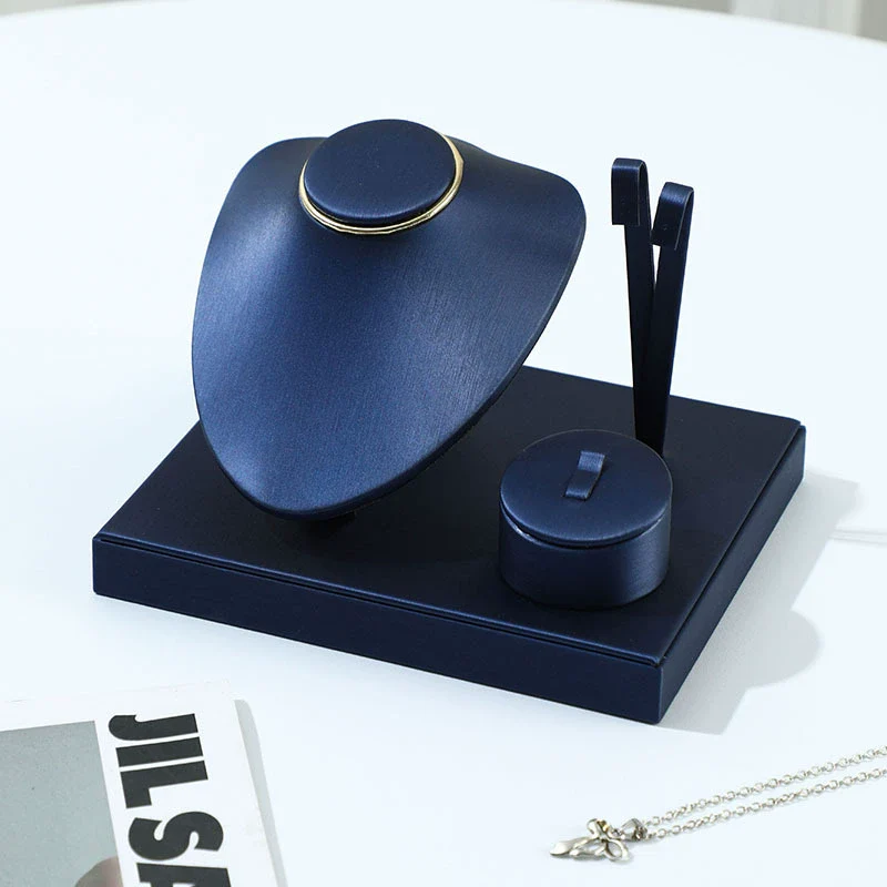 Jewelry Rack Leather Flannel Highend Multipurpose For Ring Bracelet Necklace Earrings - Image 8
