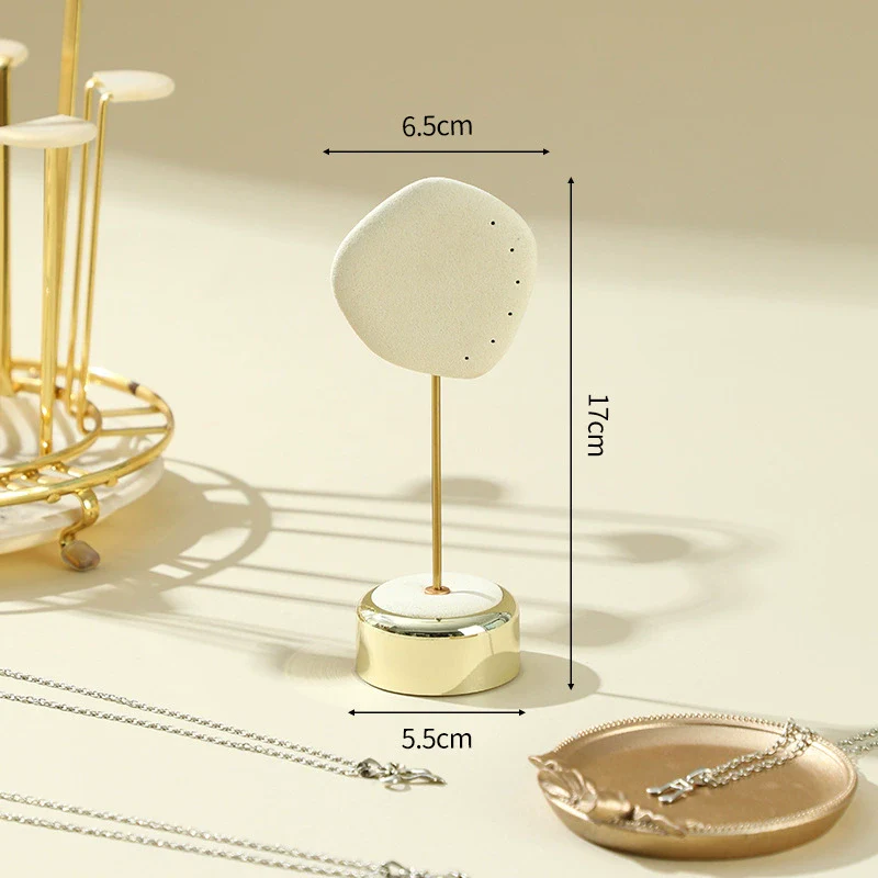 Jewelry Rack Metal And Super Fiber Highend Splicing Style For Ring Necklace Bracelet Pendant - Image 3