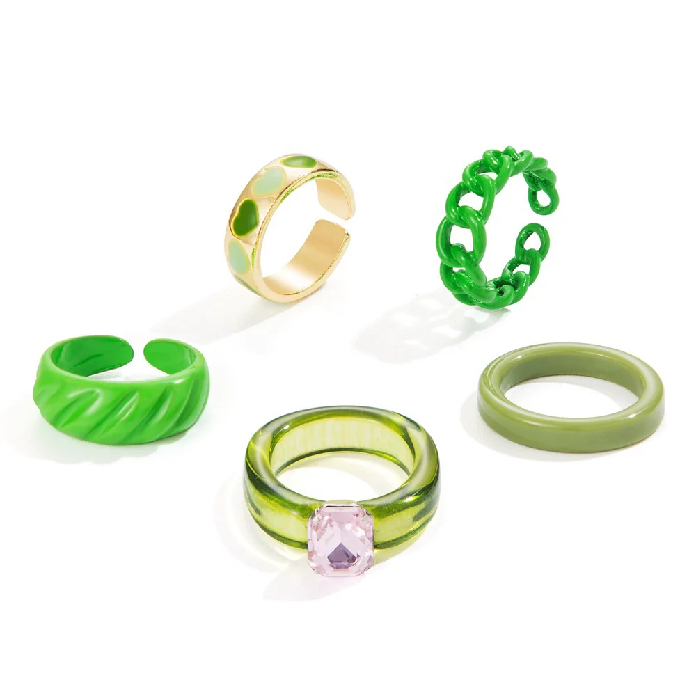 Jewelry Ring Alloy Geometric Electroplating Personality Open Ring For Men - Image 16