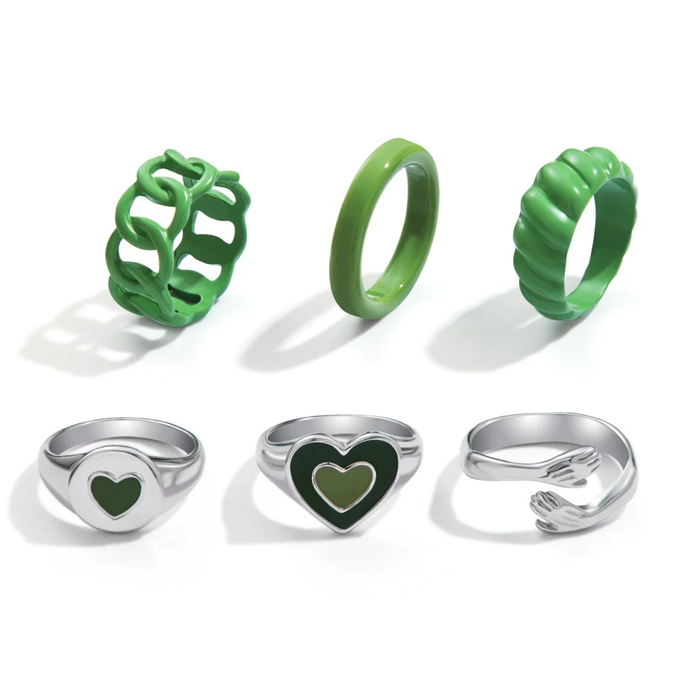 Jewelry Ring Alloy Geometric Electroplating Personality Open Ring For Men - Image 20
