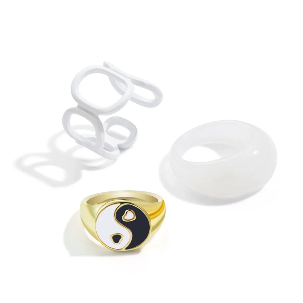 Jewelry Ring Alloy Geometric Electroplating Personality Open Ring For Men - Image 22