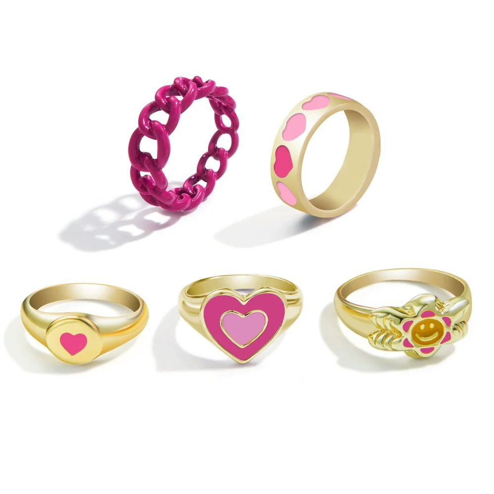 Jewelry Ring Alloy Geometric Electroplating Personality Open Ring For Men - Image 25