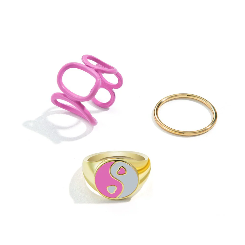 Jewelry Ring Alloy Geometric Electroplating Personality Open Ring For Men - Image 26
