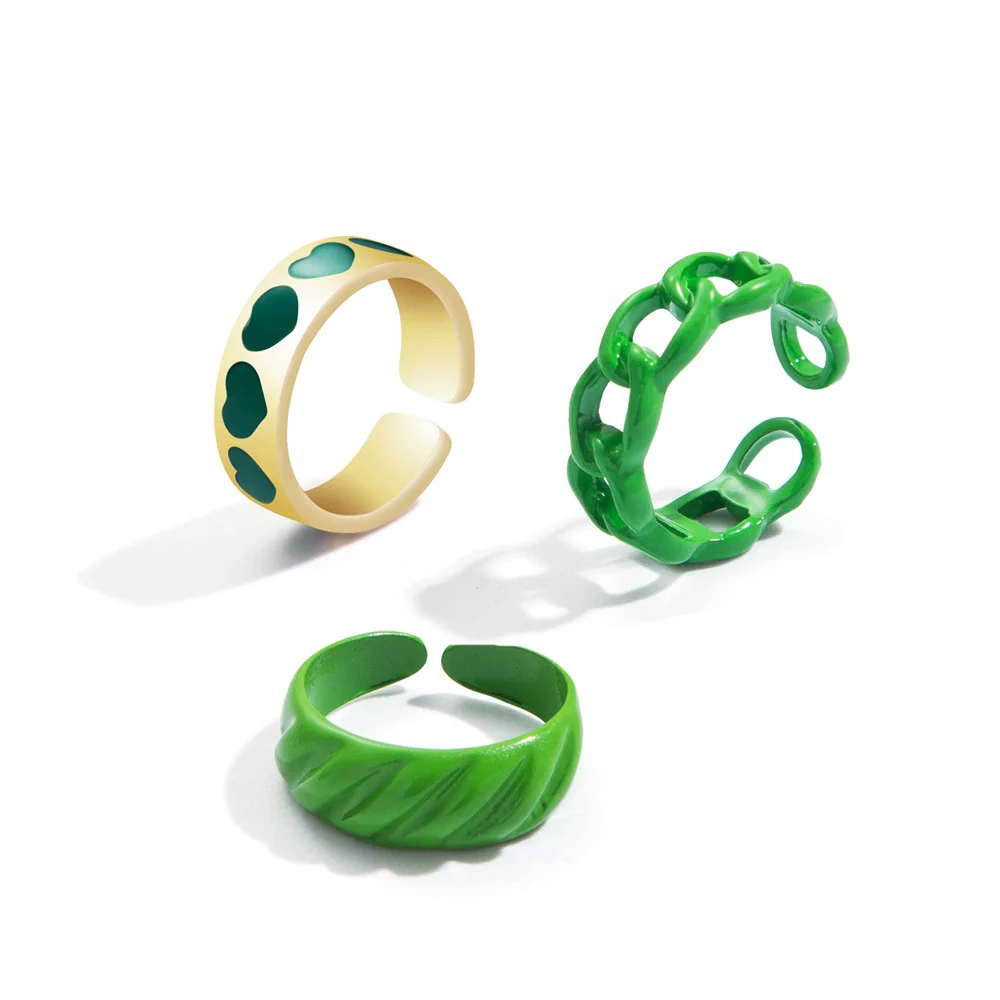 Jewelry Ring Alloy Geometric Electroplating Personality Open Ring For Men - Image 27