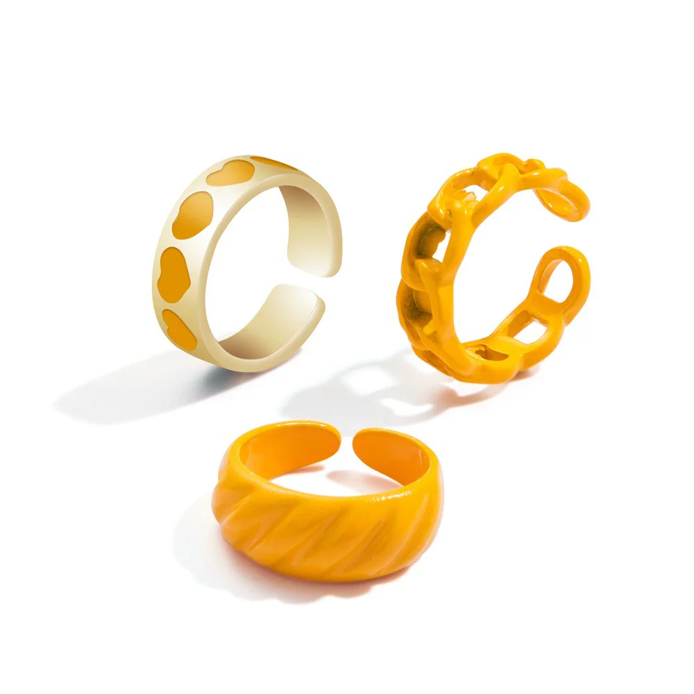 Jewelry Ring Alloy Geometric Electroplating Personality Open Ring For Men - Image 29