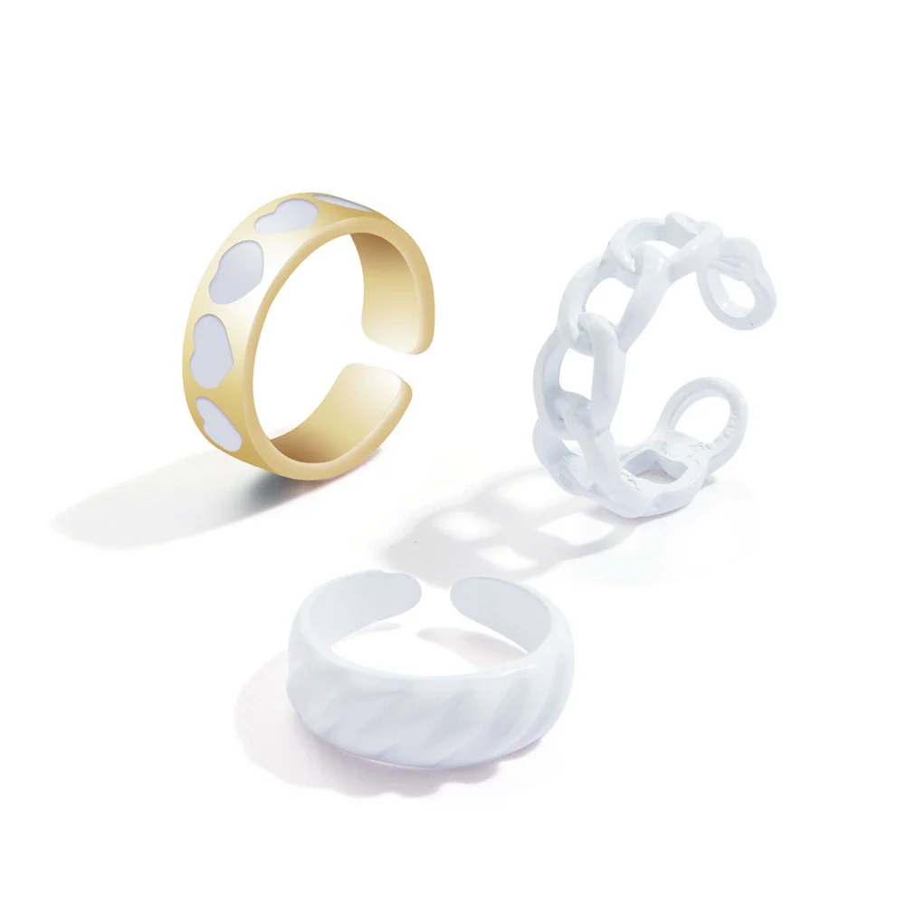 Jewelry Ring Alloy Geometric Electroplating Personality Open Ring For Men - Image 30