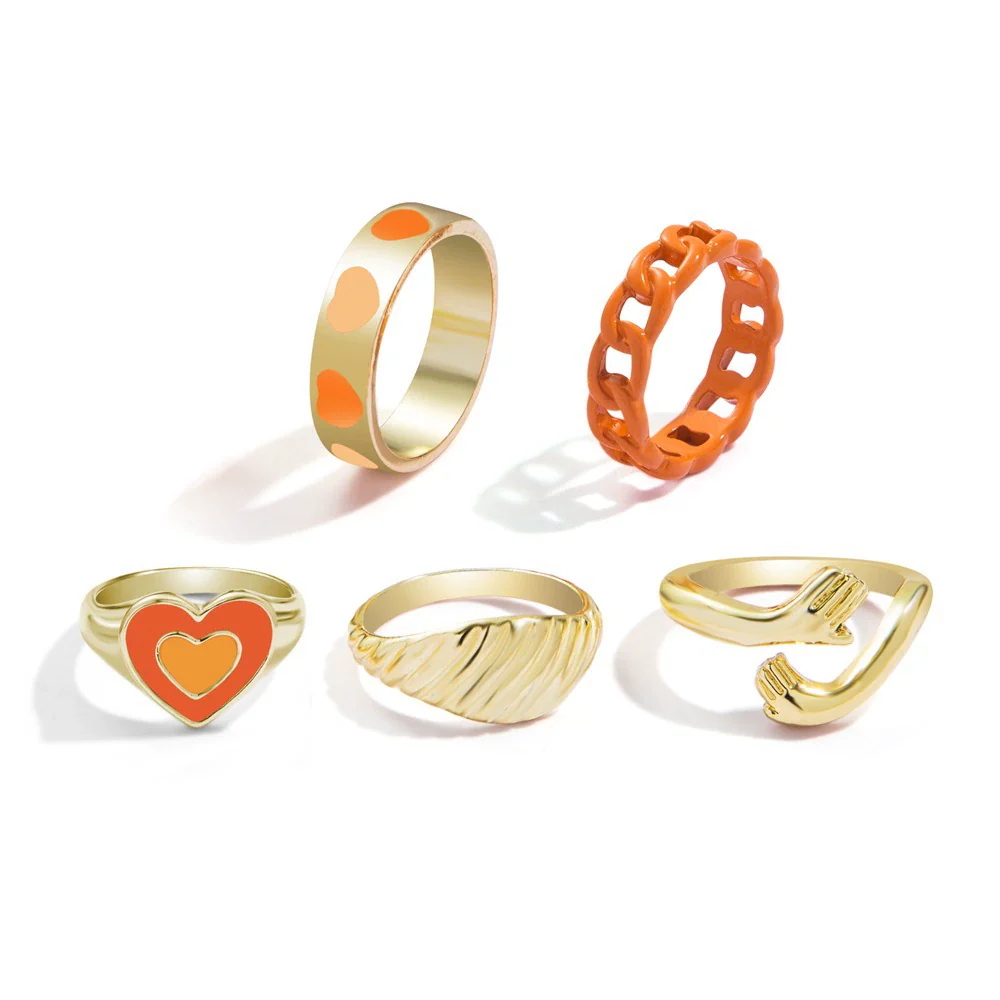 Jewelry Ring Alloy Geometric Electroplating Personality Open Ring For Men - Image 31