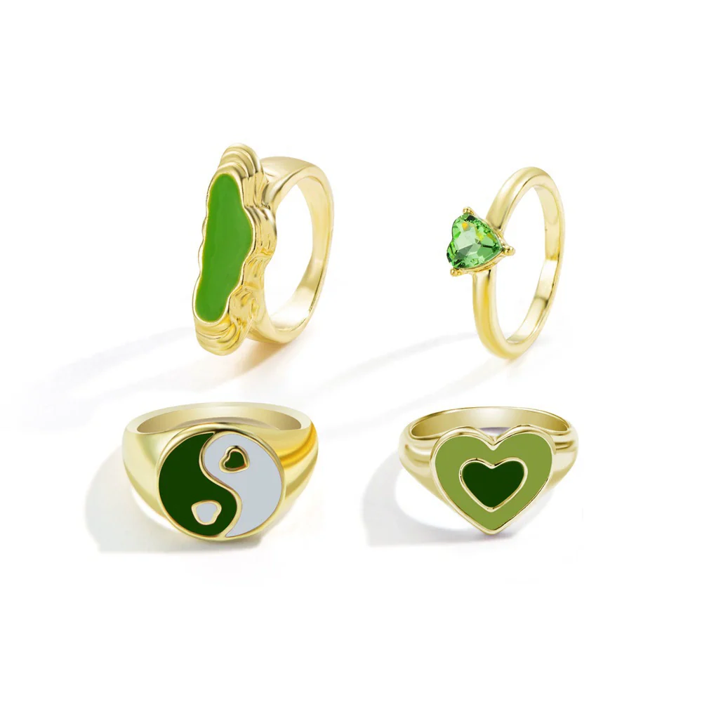 Jewelry Ring Alloy Geometric Electroplating Personality Open Ring For Men - Image 35